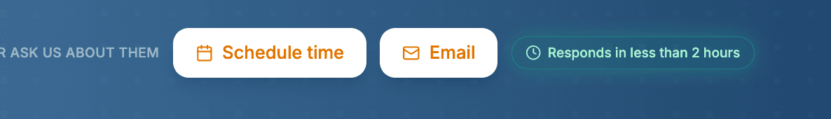 Profile contact bar on Free — Or ask us about them, with Schedule time and Email buttons